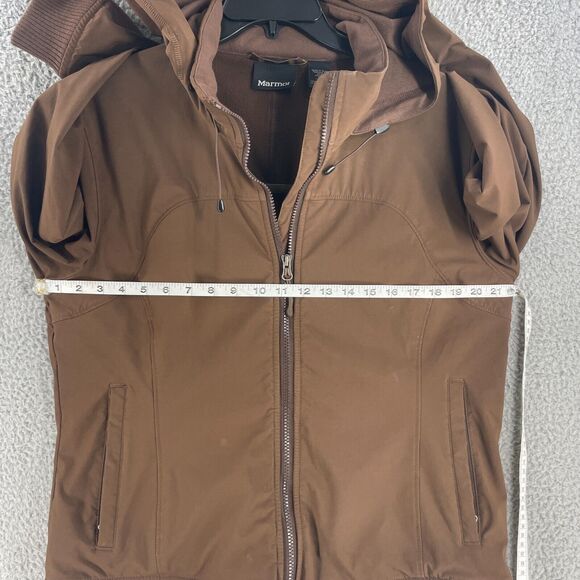 Marmot Womens Jacket Zip Bomber Sz XL Hooded Fleece Lined Active Athletic Outdoo - Picture 3 of 12